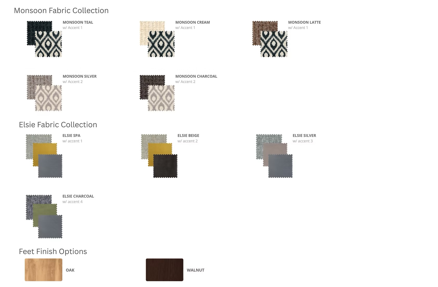 Perth Sofa fabric collection