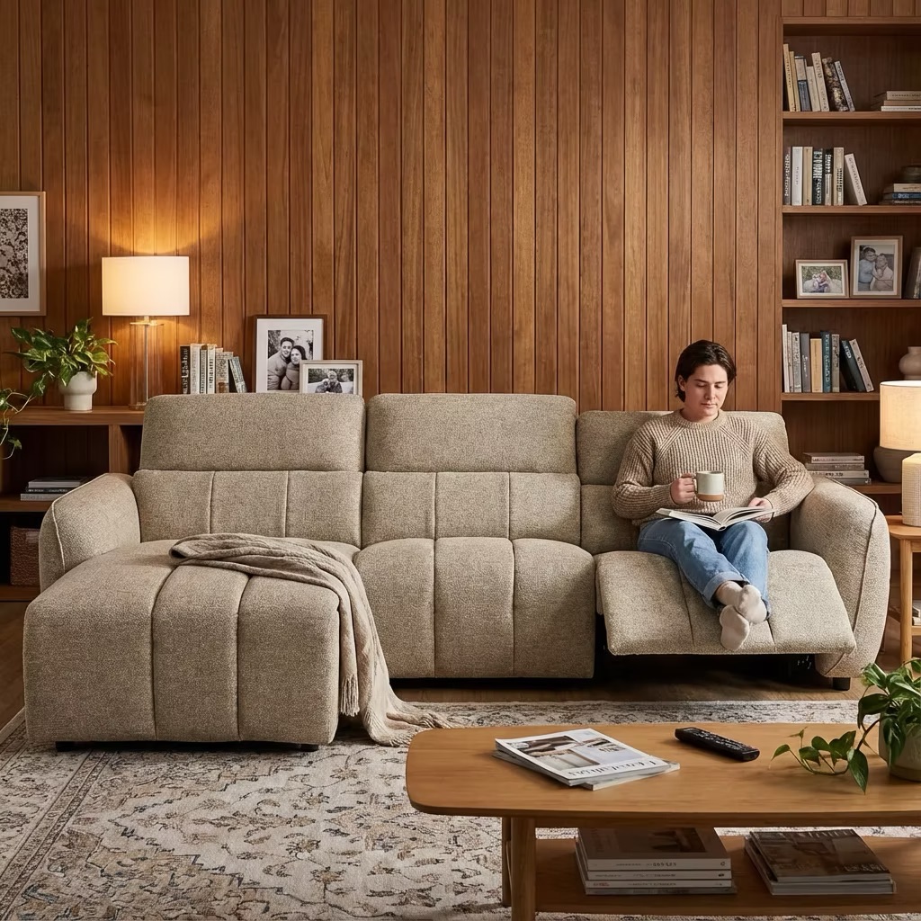 Turin Electric Recliner in Mocha